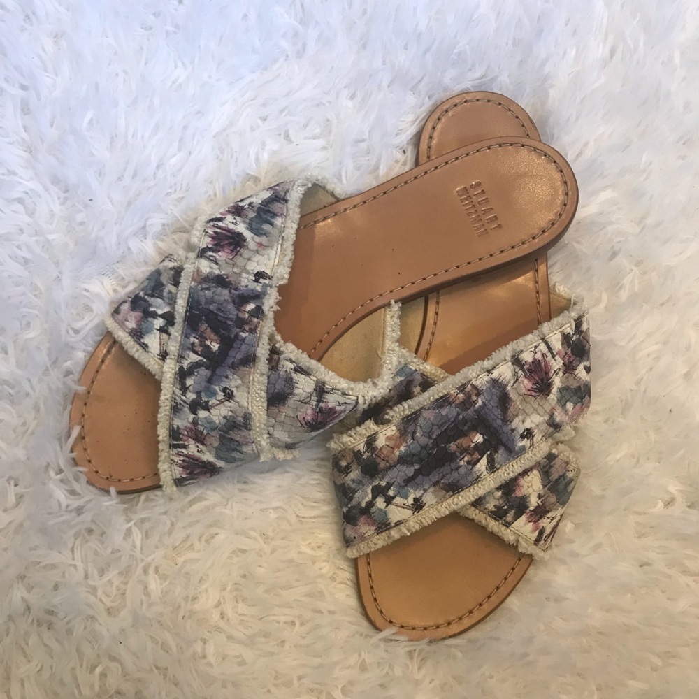 Stuart Weitzman Edgeout Watercolor Sandals 9